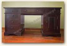Indyjskie biurko w caÅ‚oÅ›ci wykonane z litego drewna egzotycznego  » Click to zoom ->